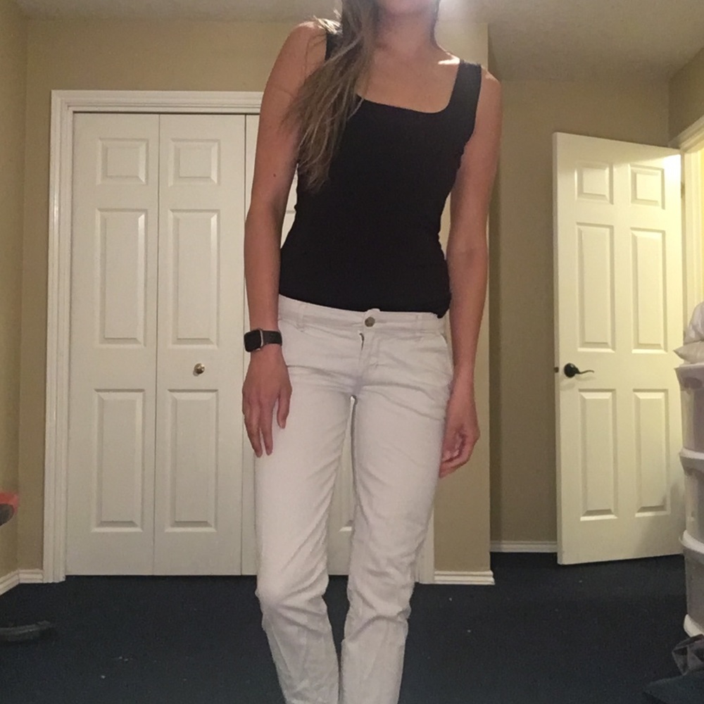 Hollister Off-White Long Pants